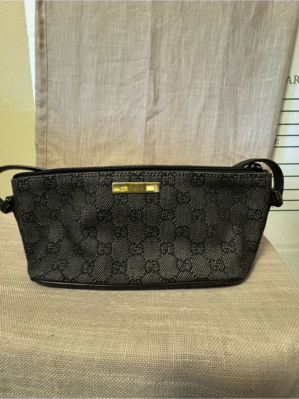 Gucci Wristlet with Gold Accent